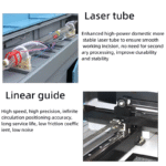 New 6090 CO2 Laser Engraver for Industrial Use Decorative Apparel Stone Rubber Plastic Wood Cutting - 图片 5