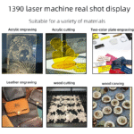YD Laser Engraver for Apparel Decorative Industrial Applications New for Stone Plastic Rubber Wood 1390 3Axis CO2 - 图片 6