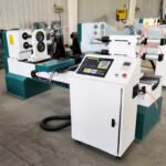 CNC Motor-Driven Billiard Cue Wood Turning Lathe Machine with DSP Control Heavy Cast Iron Bed for Pool Cues Easy to Operate - 图片 2