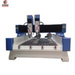 4-Axis Rotary CNC Router for Stone 7.5kW Power 380V Voltage 600mm Max Cutting Thickness High Productivity